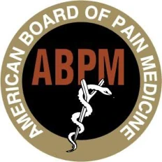 American Board of Pain Medicine diplomate seal, board certification held by Dr. Gurpreet Singh Padda, MD, MBA, MHP